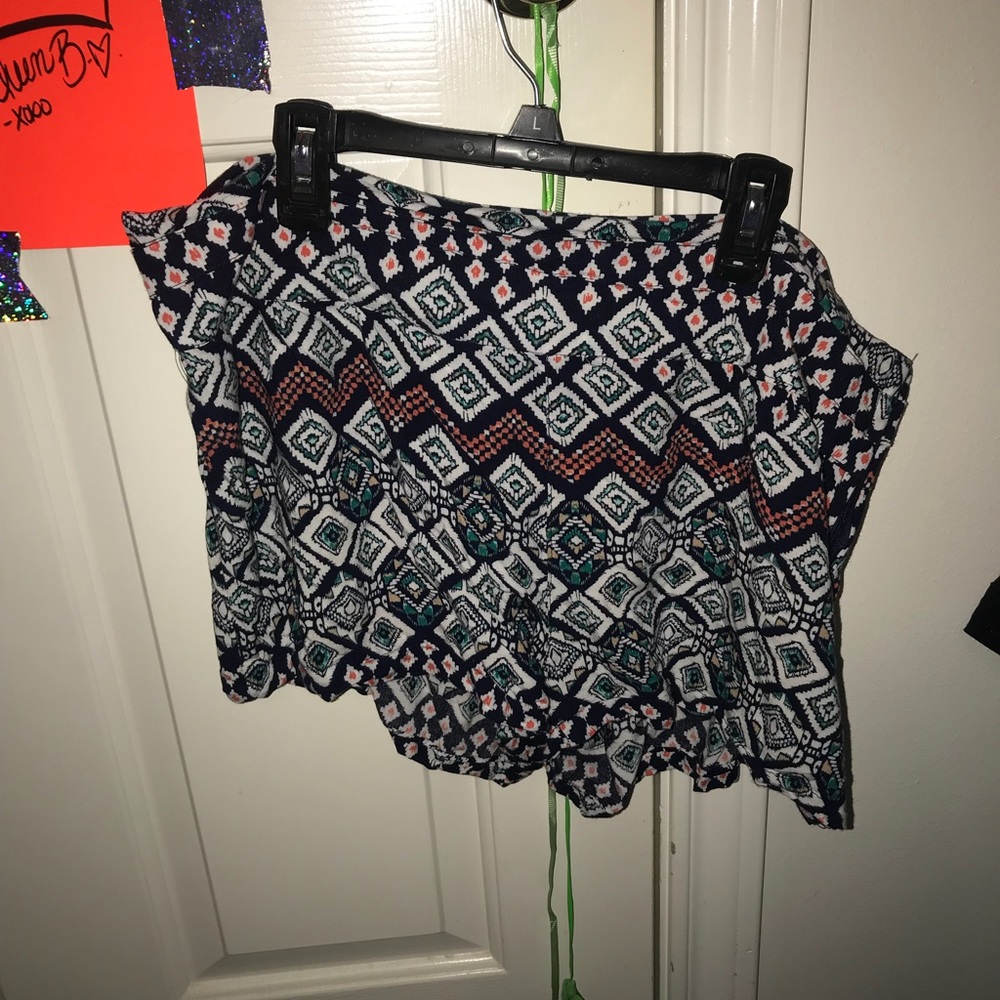 Aztec print shorts